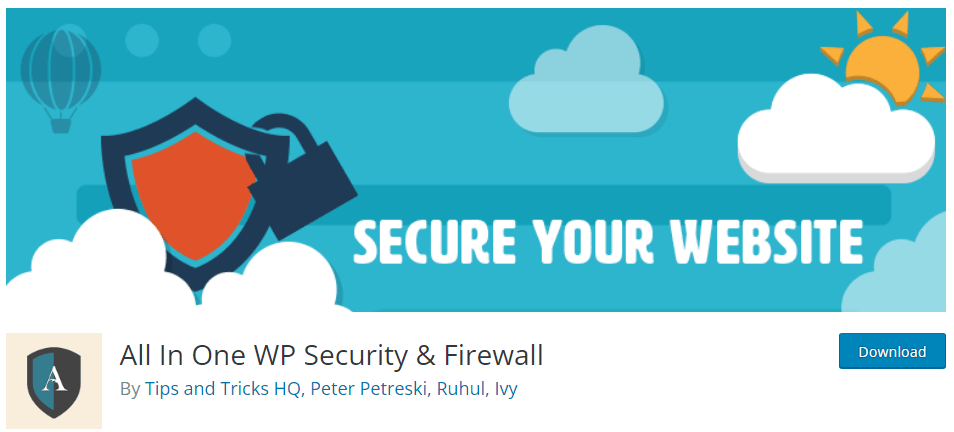 افزونه امنیتی All in One WP Security & Firewall