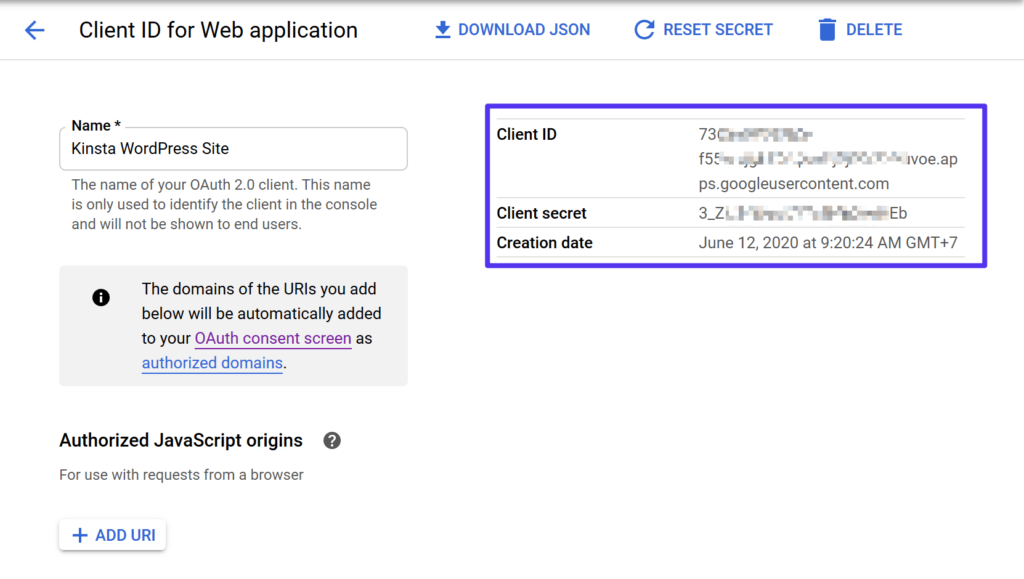 Gmail API client IDs ساخته شده برای ارسال ایمیل