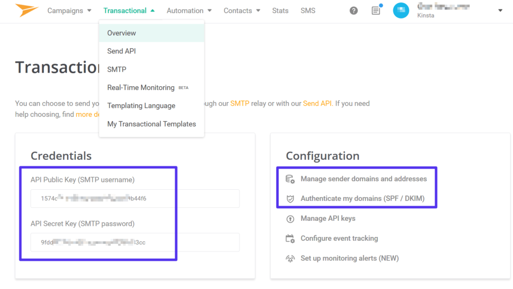 دسترسی به Mailjet API key