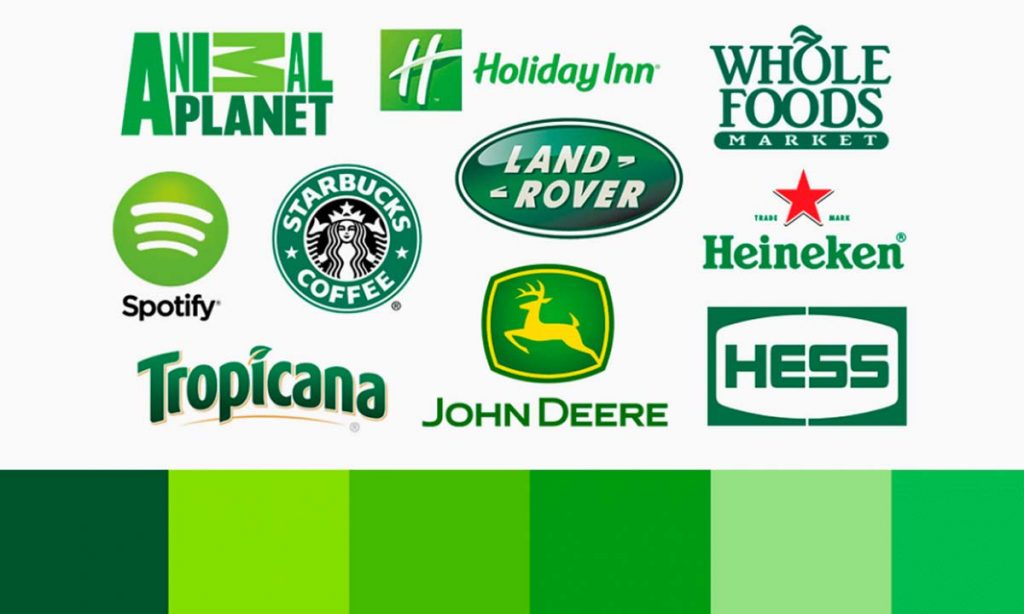 روانشناسی رنگ سبز در طراحی لوگو