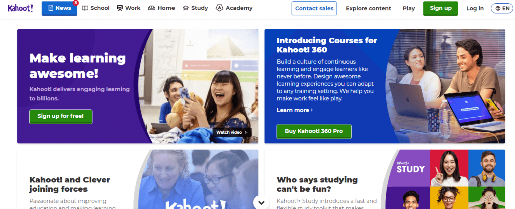 ابزار آموزش آنلاین Kahoot