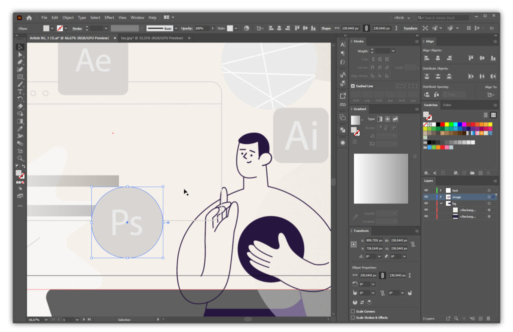 معرفی نرم‌افزار Adobe Illustrator