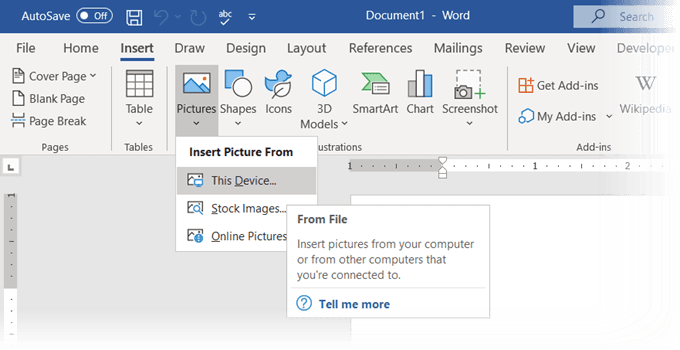 تبدیل چند عکس به PDF از مایکروسافت ورد (Microsoft Word)