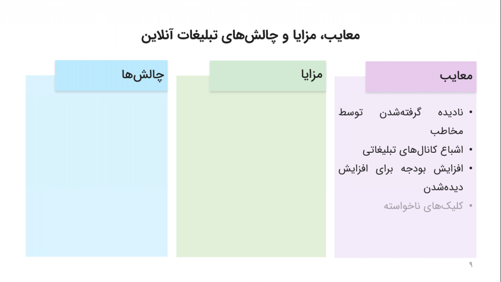 نمایش مرحله‌ای محتوا در اسلاید با انیمیشن