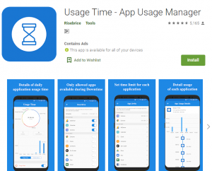 اپلیکیشن اندرویدی Usage Time