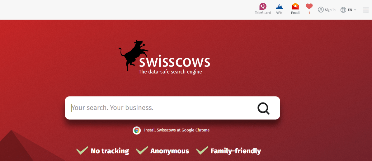 موتور جستجوی سوئیس کاوز SwissCows