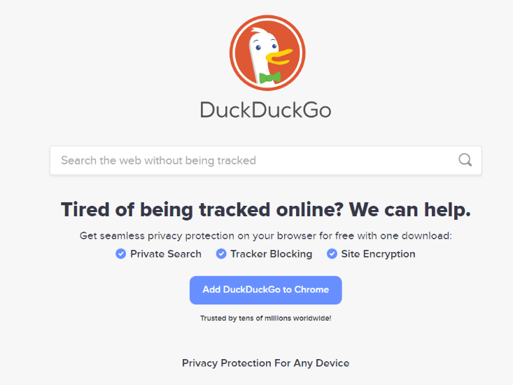 موتور جستجوی داک داک گو DuckDuckGo