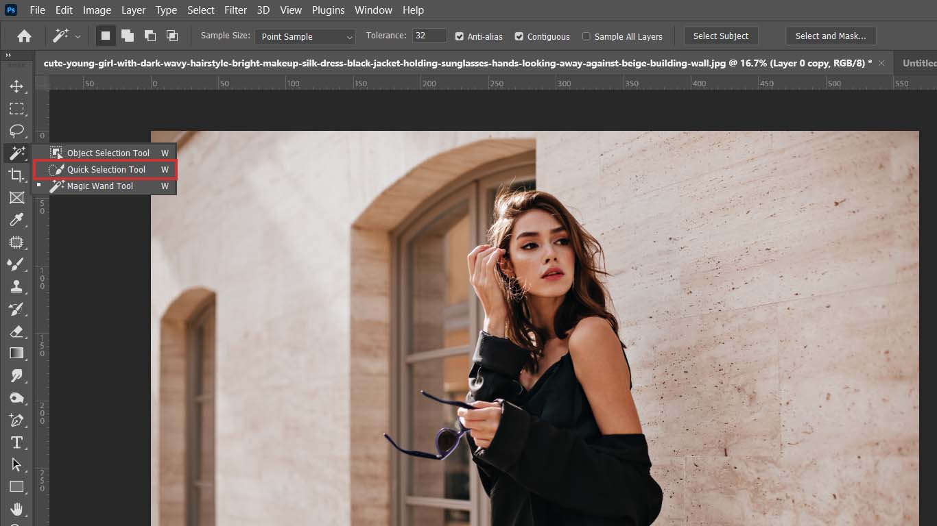 ابزار Quick Selection Tool در فوتوشاپ