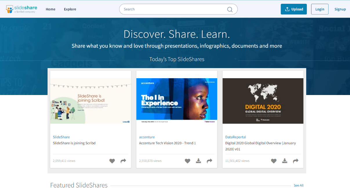 موتور جستجوی اسلاید شیر SlideShare