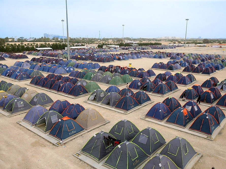 برپایی کمپ چادر در شهرهای توریستی و فصل مسافرت