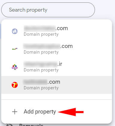 بخش Search Property در گوگل در داشبورد گوگل وبمستر تولز